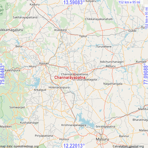 Channarāyapatna on map