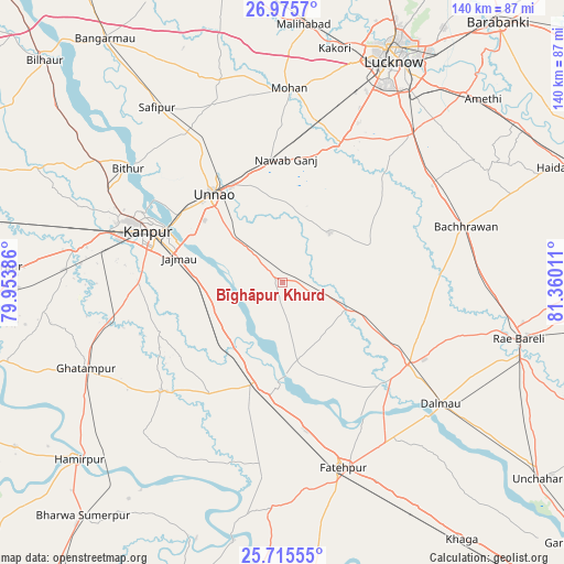 Bīghāpur Khurd on map