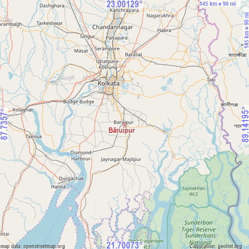 Bāruipur on map
