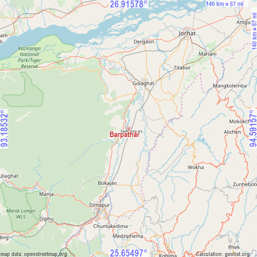 Barpathār on map