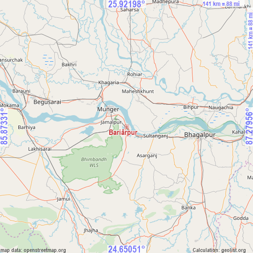 Bariārpur on map