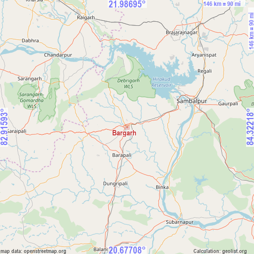 Bargarh on map