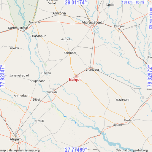 Bahjoi on map