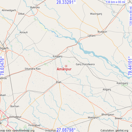 Amānpur on map