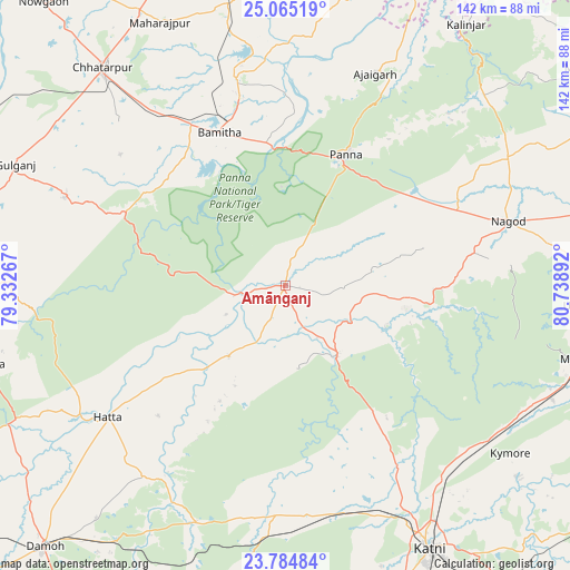 Amānganj on map