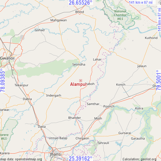 Alampur on map