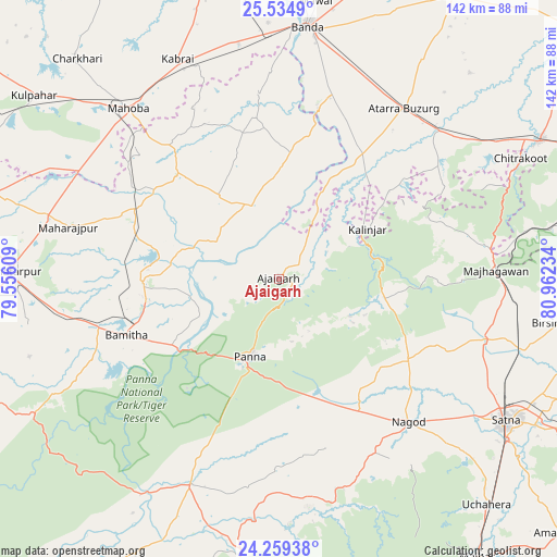 Ajaigarh on map