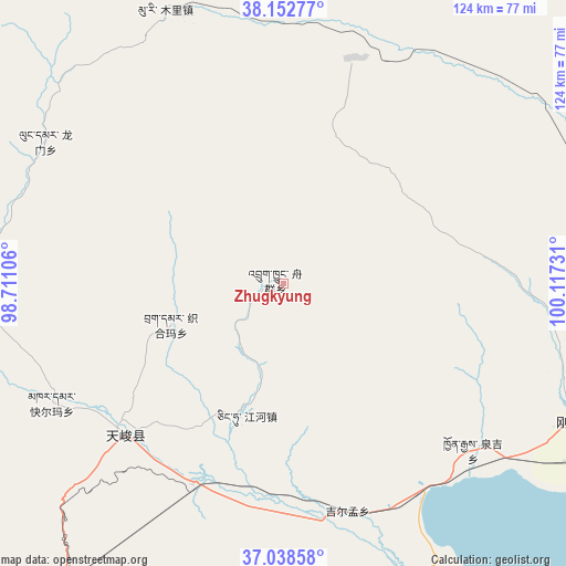 Zhugkyung on map