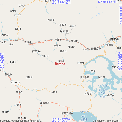 Ramba on map