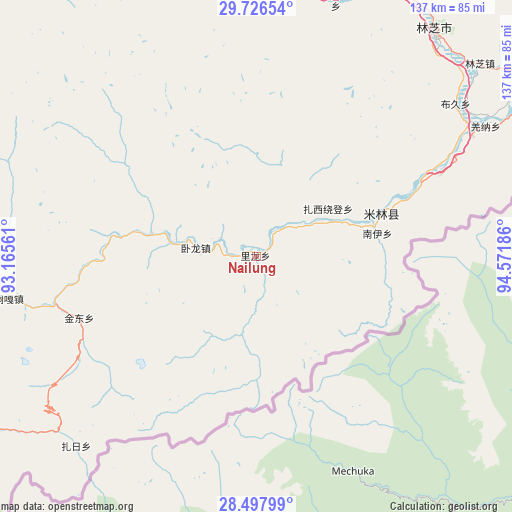 Nailung on map