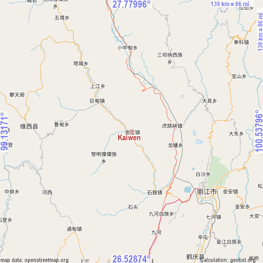 Kaiwen on map