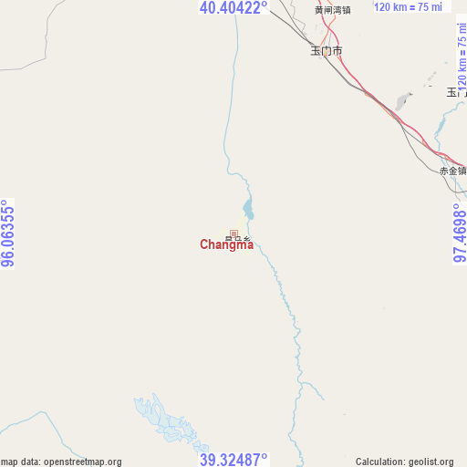 Changma on map