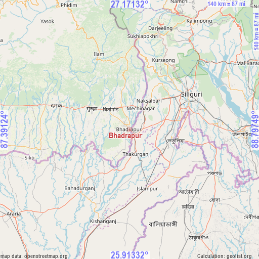 Bhadrapur on map