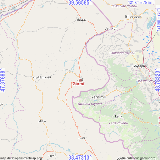 Germī on map