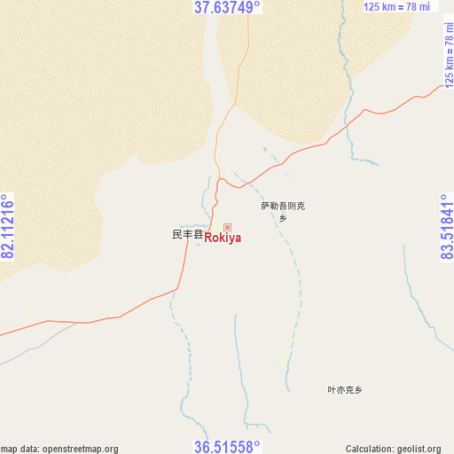 Rokiya on map