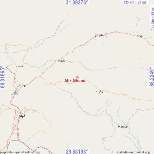 Alik Ghund on map