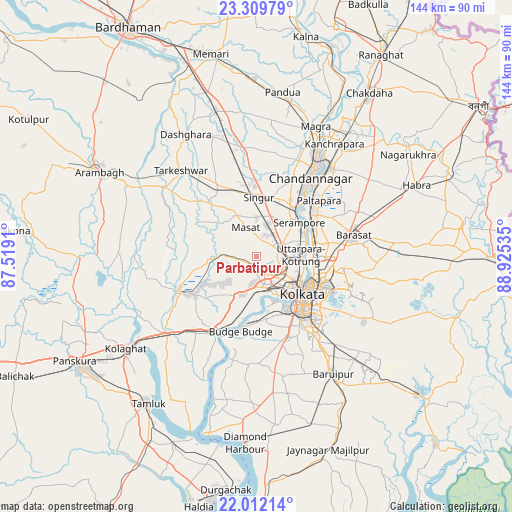 Parbatipur on map
