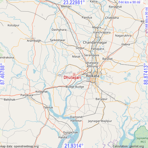 Dhulagari on map