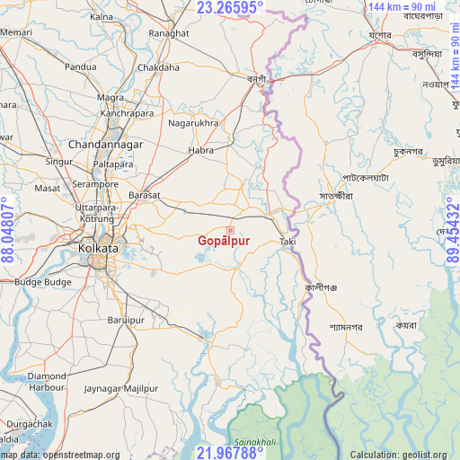 Gopālpur on map