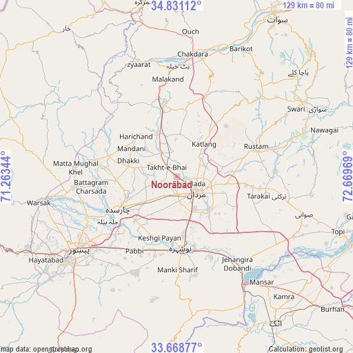 Noorabad on map