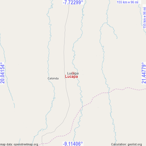 Lucapa on map