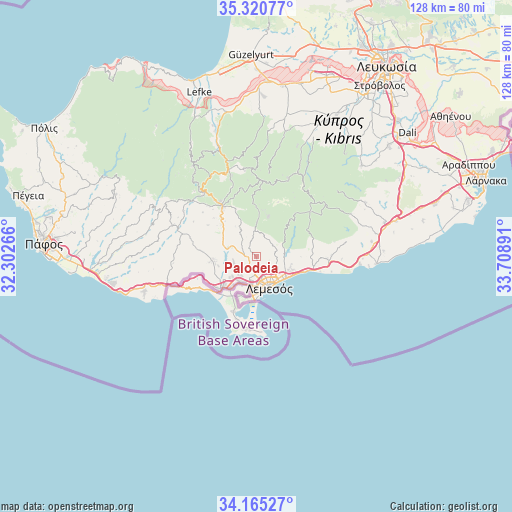 Palodeia on map
