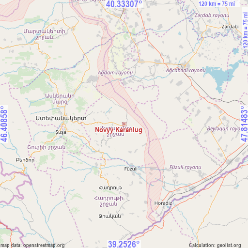 Novyy Karanlug on map