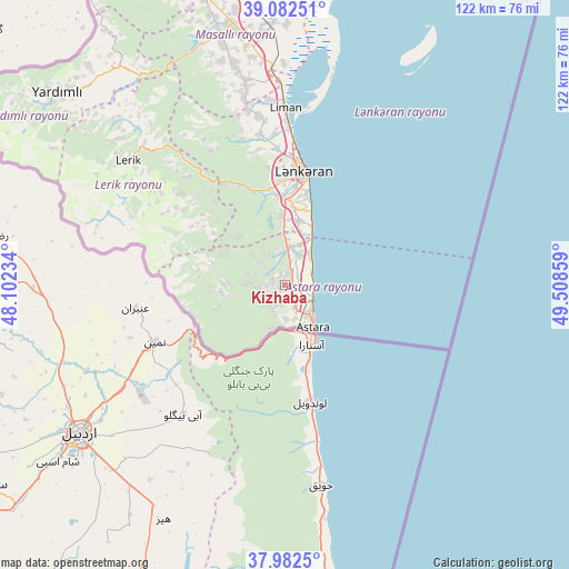 Kizhaba on map