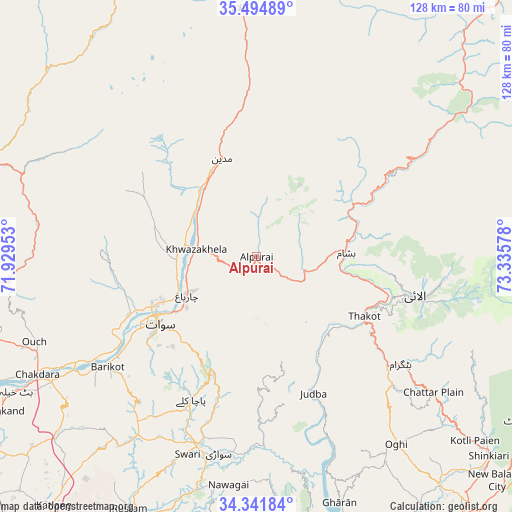 Alpurai on map