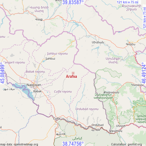 Arafsa on map
