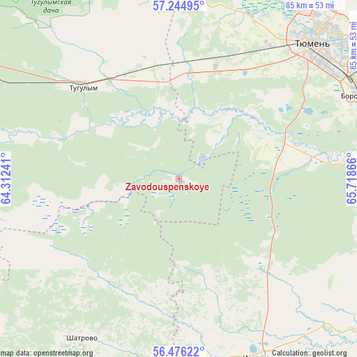 Zavodouspenskoye on map