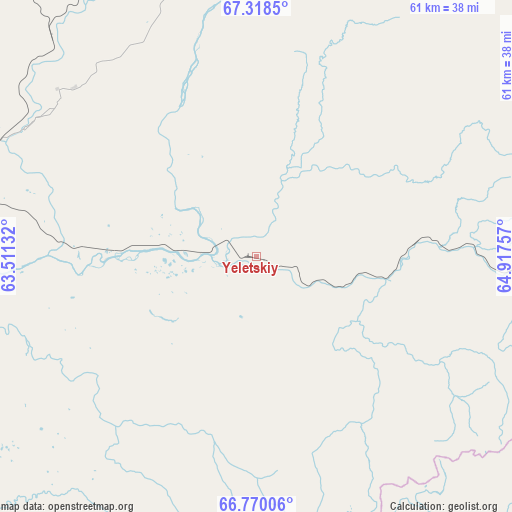 Yeletskiy on map
