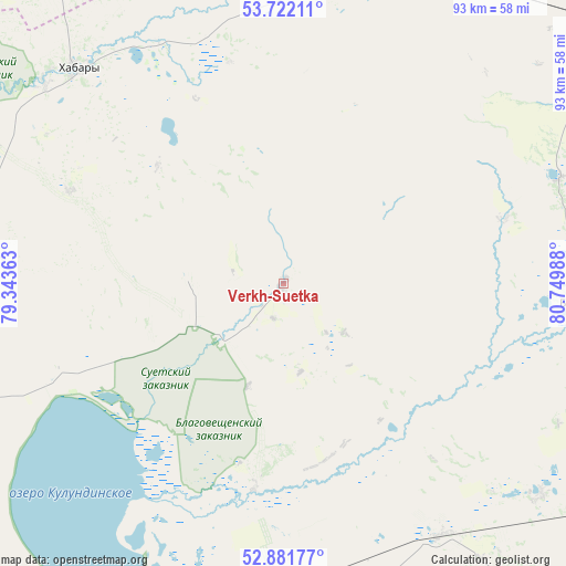 Verkh-Suetka on map