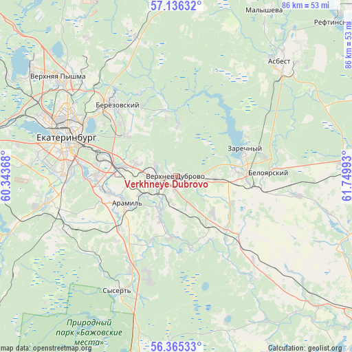 Verkhneye Dubrovo on map