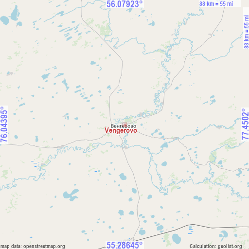 Vengerovo on map