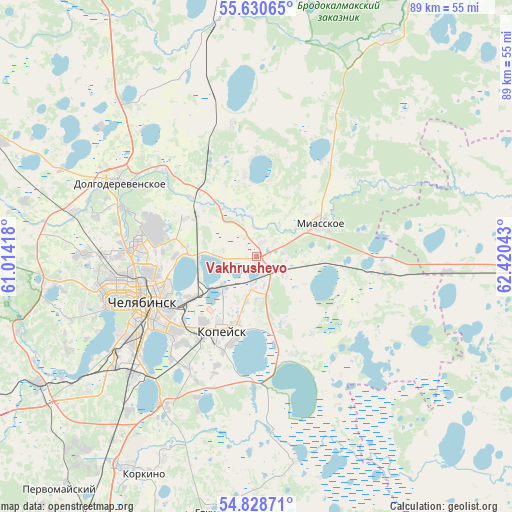 Vakhrushevo on map
