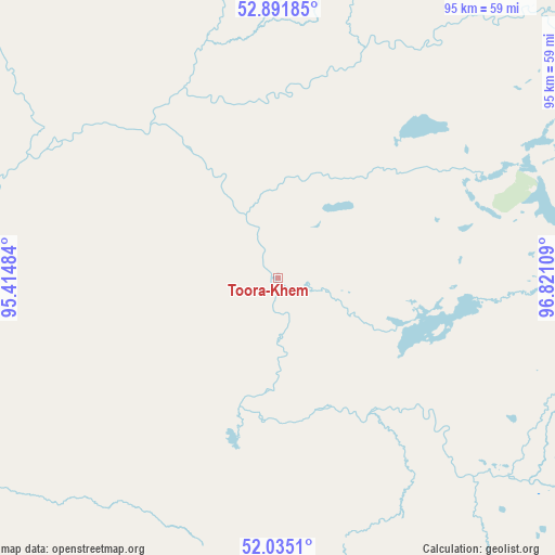 Toora-Khem on map