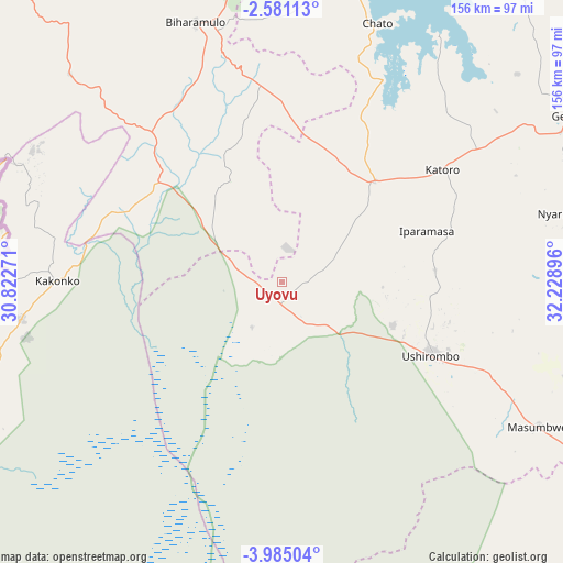 Uyovu on map