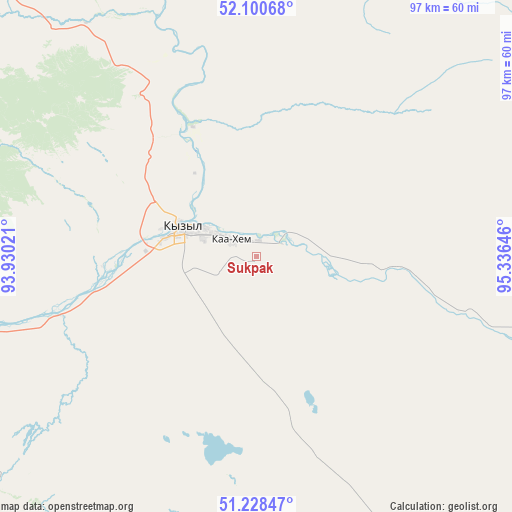 Sukpak on map