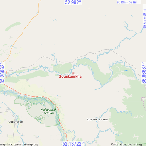 Souskanikha on map