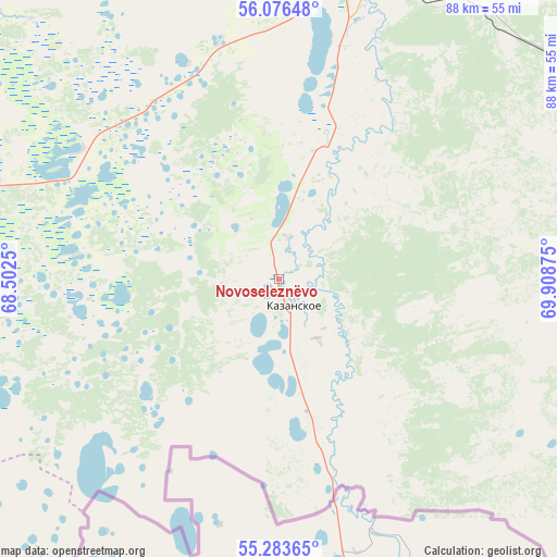 Novoseleznëvo on map