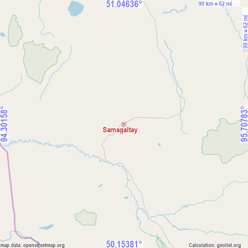 Samagaltay on map