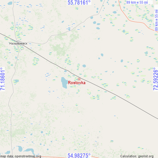 Rostovka on map
