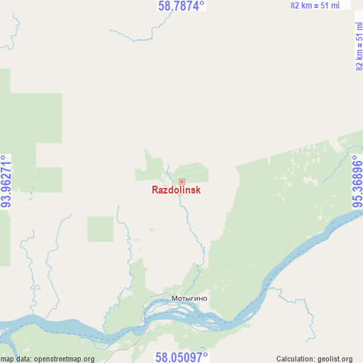 Razdolinsk on map