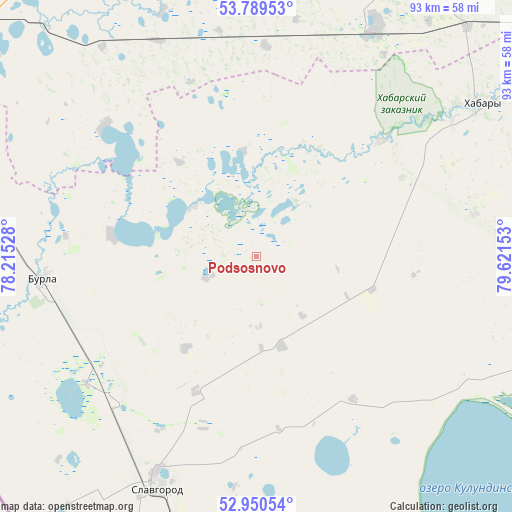 Podsosnovo on map