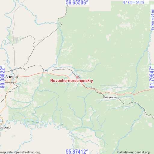 Novochernorechenskiy on map