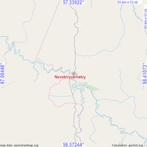 Novobiryusinskiy on map