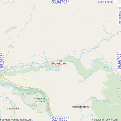 Novikovo on map