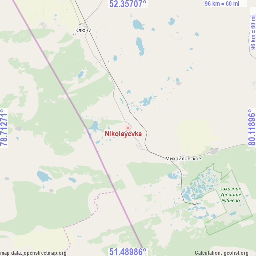 Nikolayevka on map