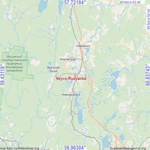 Neyvo-Rudyanka on map